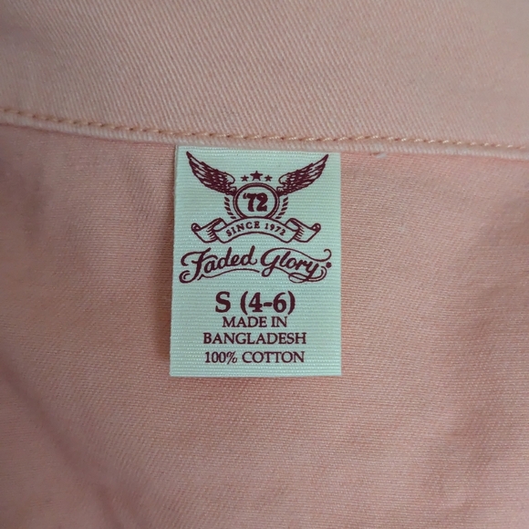 🛑NOT AVAILABLE🛑 Faded Glory peach women's denim jacket, size small (4-6) - Picture 7 of 15